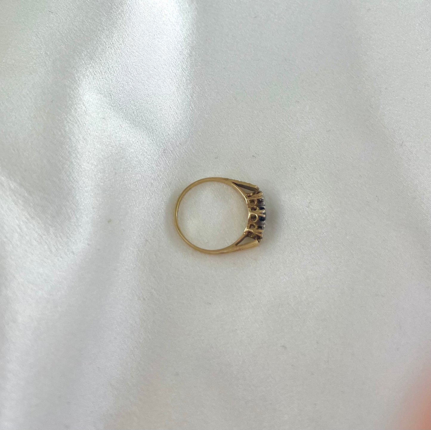 The ring is fully hallmarked and in good condition. This ring is packaged in a Soste hinged ring box.