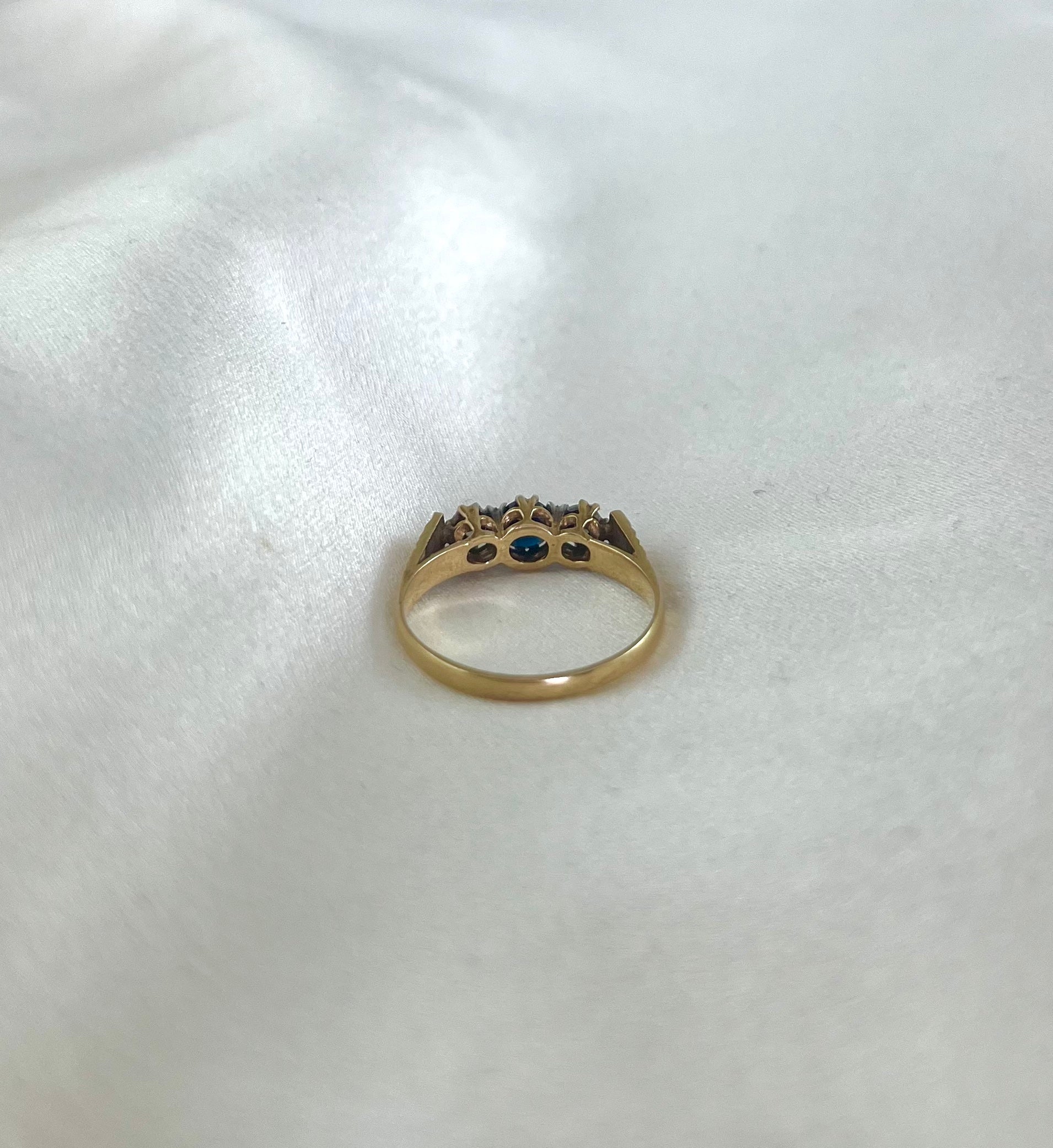 The ring is fully hallmarked and in good condition. This ring is packaged in a Soste hinged ring box.