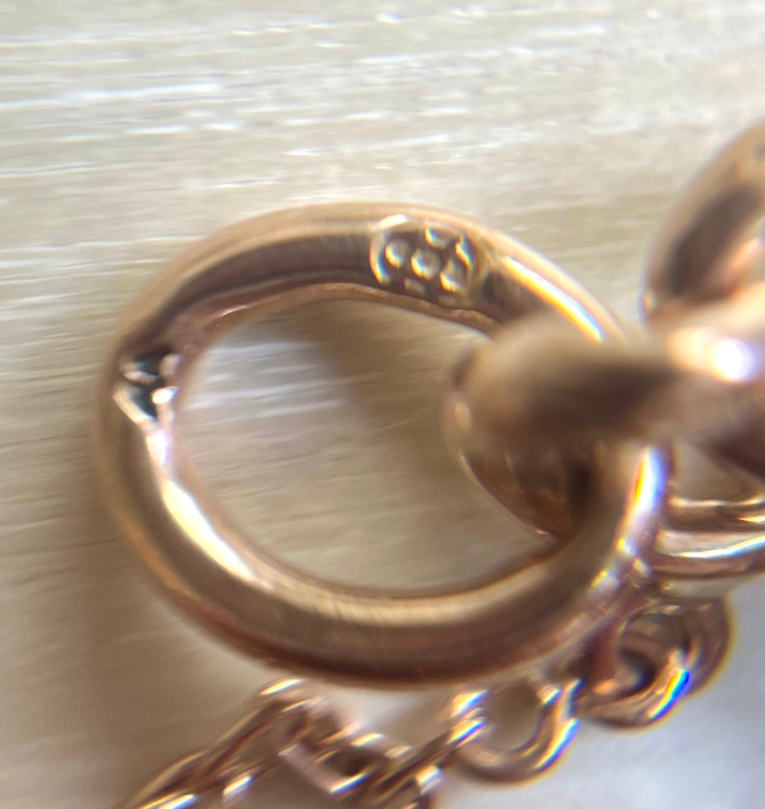 Antique 9ct Yellow Gold Curb Chain Bracelet with Heart Padlock