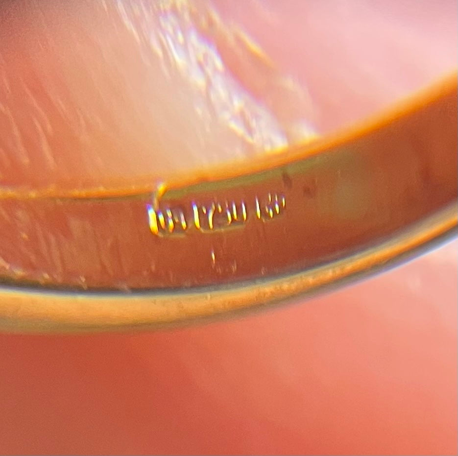 Vintage 18ct Gold Green Amethyst Multi-Stone Ring, Size N + 0.5 Moi et Toi Ring