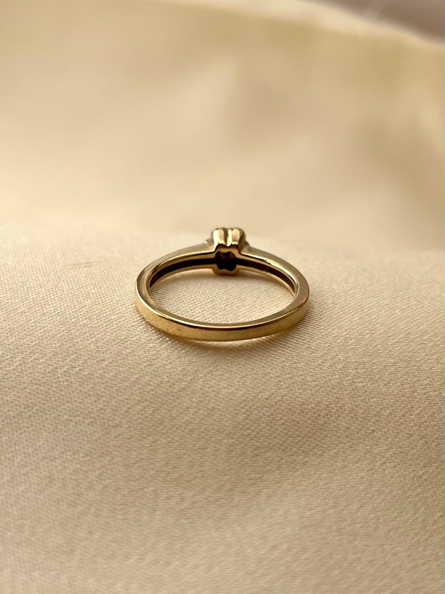 Vintage 9ct Gold Pink Diamond Cluster Ring, Size Q UK