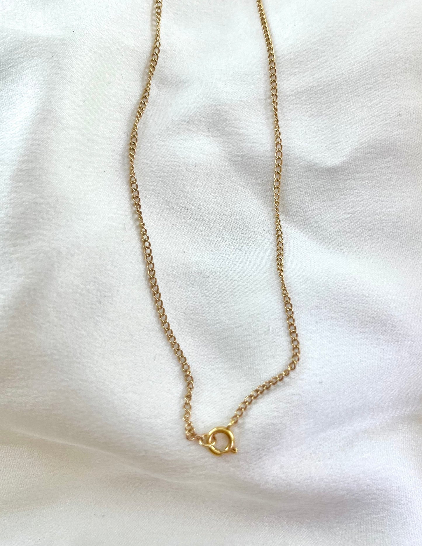 Vintage 9ct Gold Starburst Pendant with Long 9ct Gold Chain 55cm, attributed to Georg Jensen