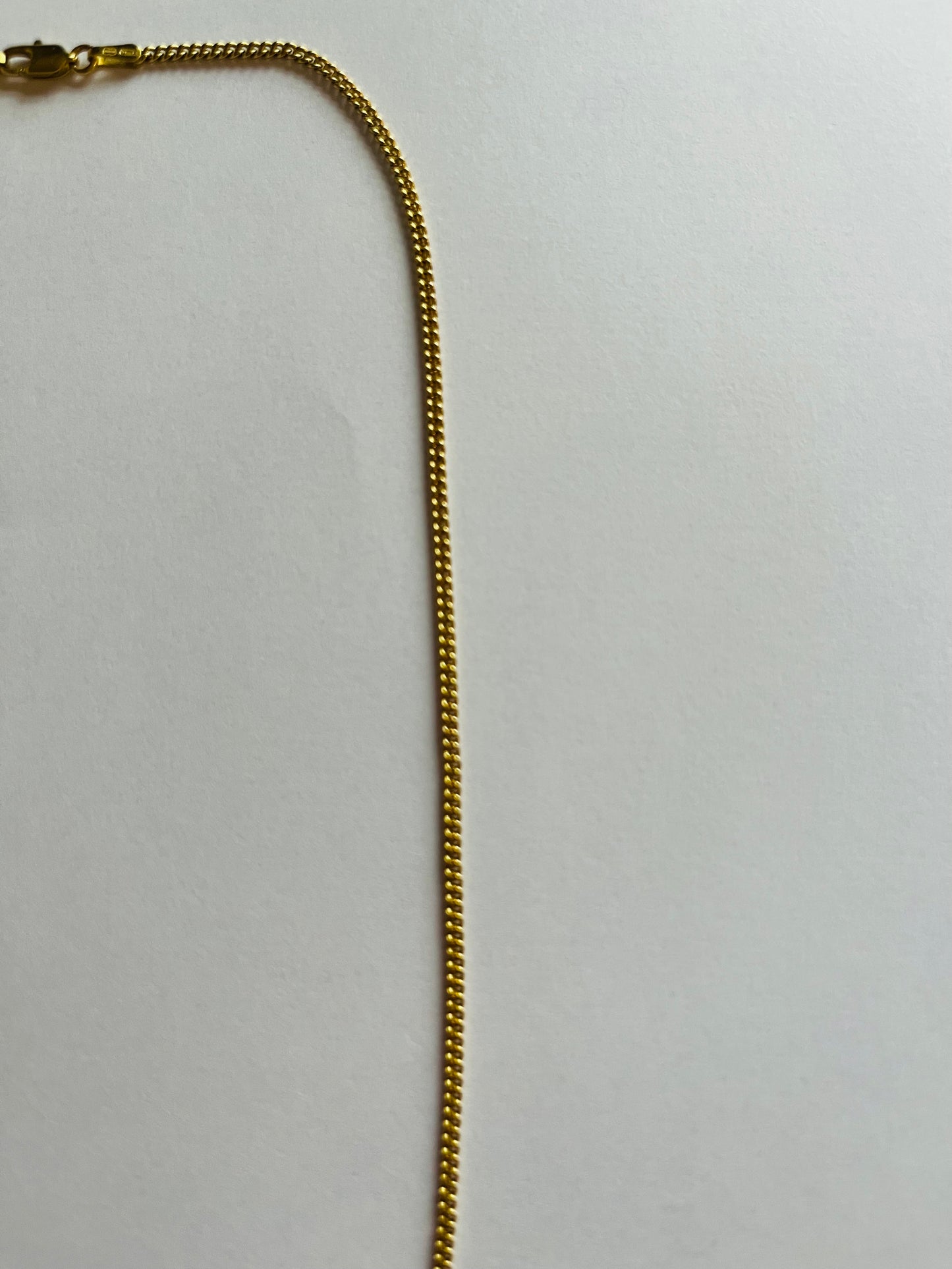 9ct Yellow Gold 18 Inch Necklace Chain Vintage Italian