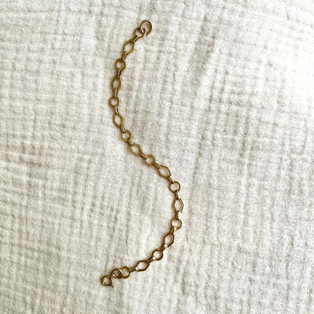 9ct Gold Chain Link Bracelet Vintage